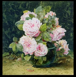 Rose in una Ciotola Verde